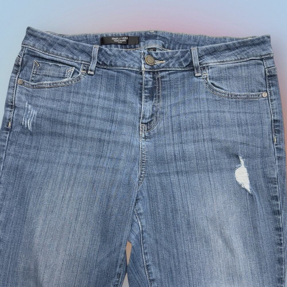 Women's Blue Distressed Jeans
